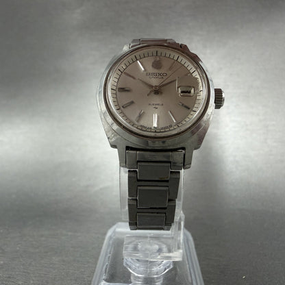 Seiko Chorus Watch Women 25mm Silver Dial Silver Tone Date Manual 2118-0260 Runs6