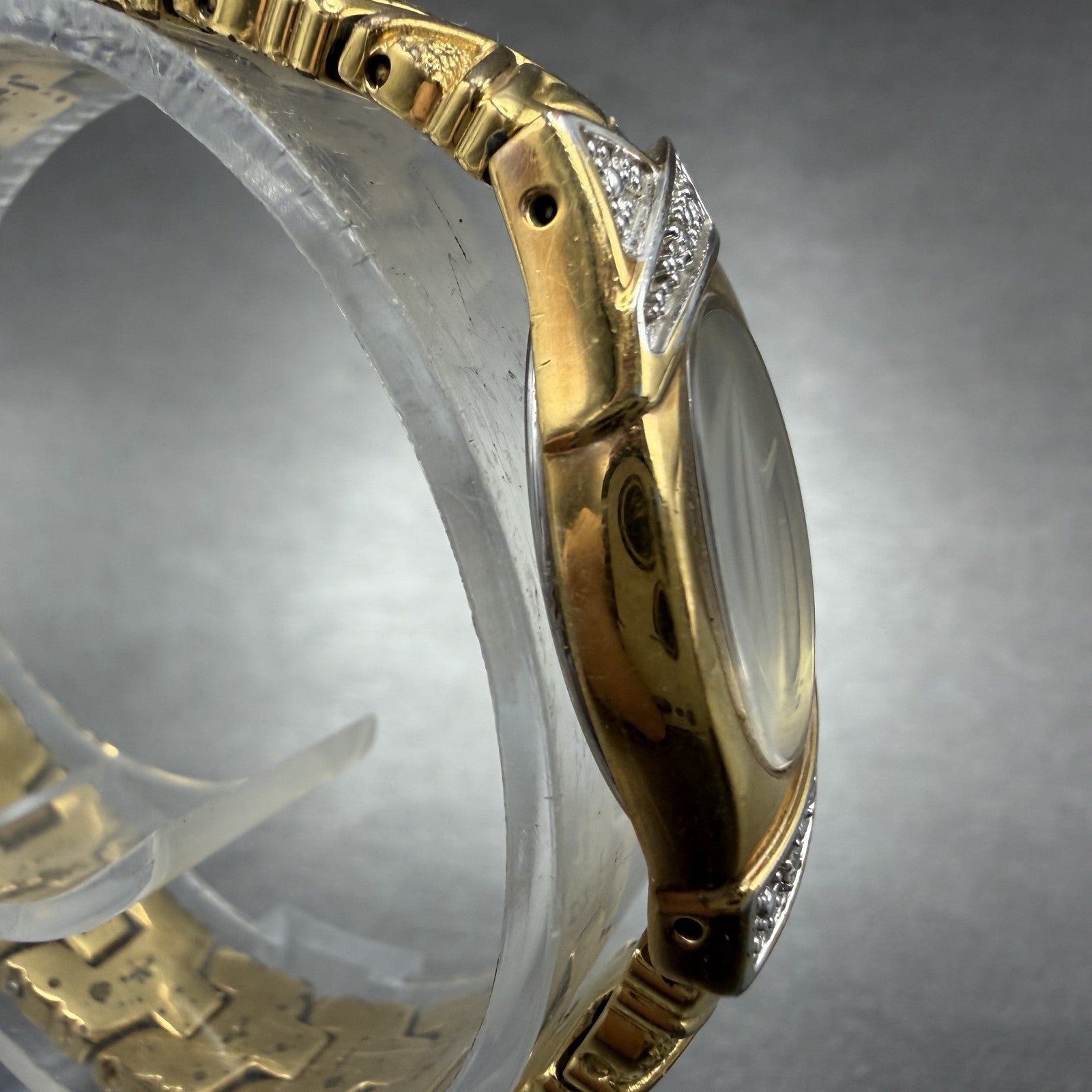 Seiko Watch Women 17mm Champagne Dial Gold Tone Oval 1N00-6P30 New Battery3