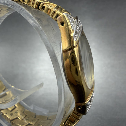 Seiko Watch Women 17mm Champagne Dial Gold Tone Oval 1N00-6P30 New Battery3