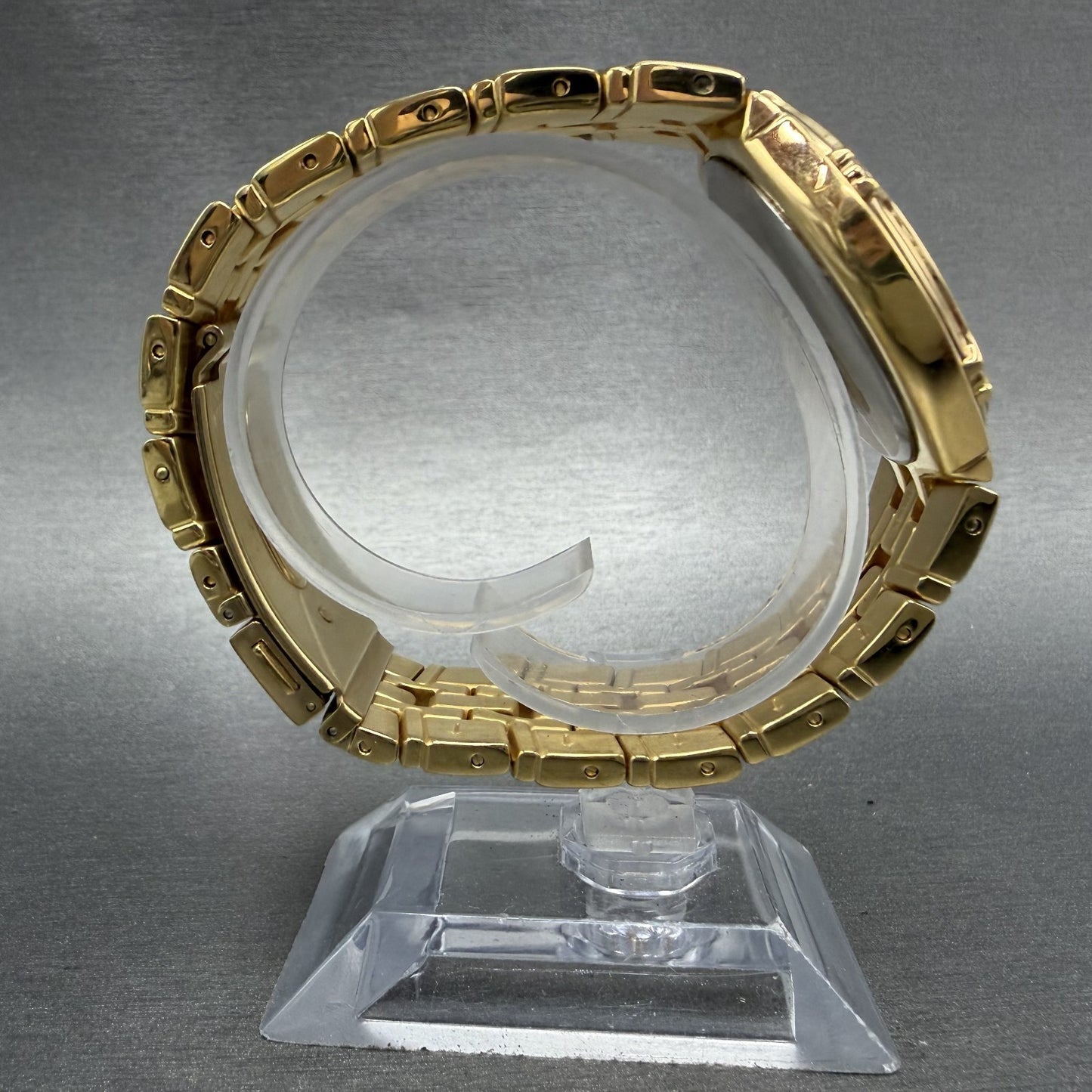 Seiko Watch Men 37mm White Dial Gold Tone Date Round 7N420BD0 New Battery8