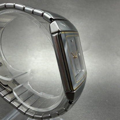 Rado Diastar Jubile Watch Men 29mm Silver Dial Ceramic Date Rectangle NewBattery3