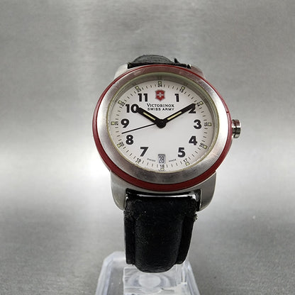 Victorinox Swiss Watch Women 28mm White Dial Steel Date Round 25547 PARTS5
