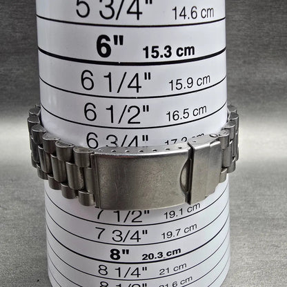 Alba Aqua Gear Dive Watch Men 37mm Gray Dial Silver Daydate V348-6A40 New Batt9