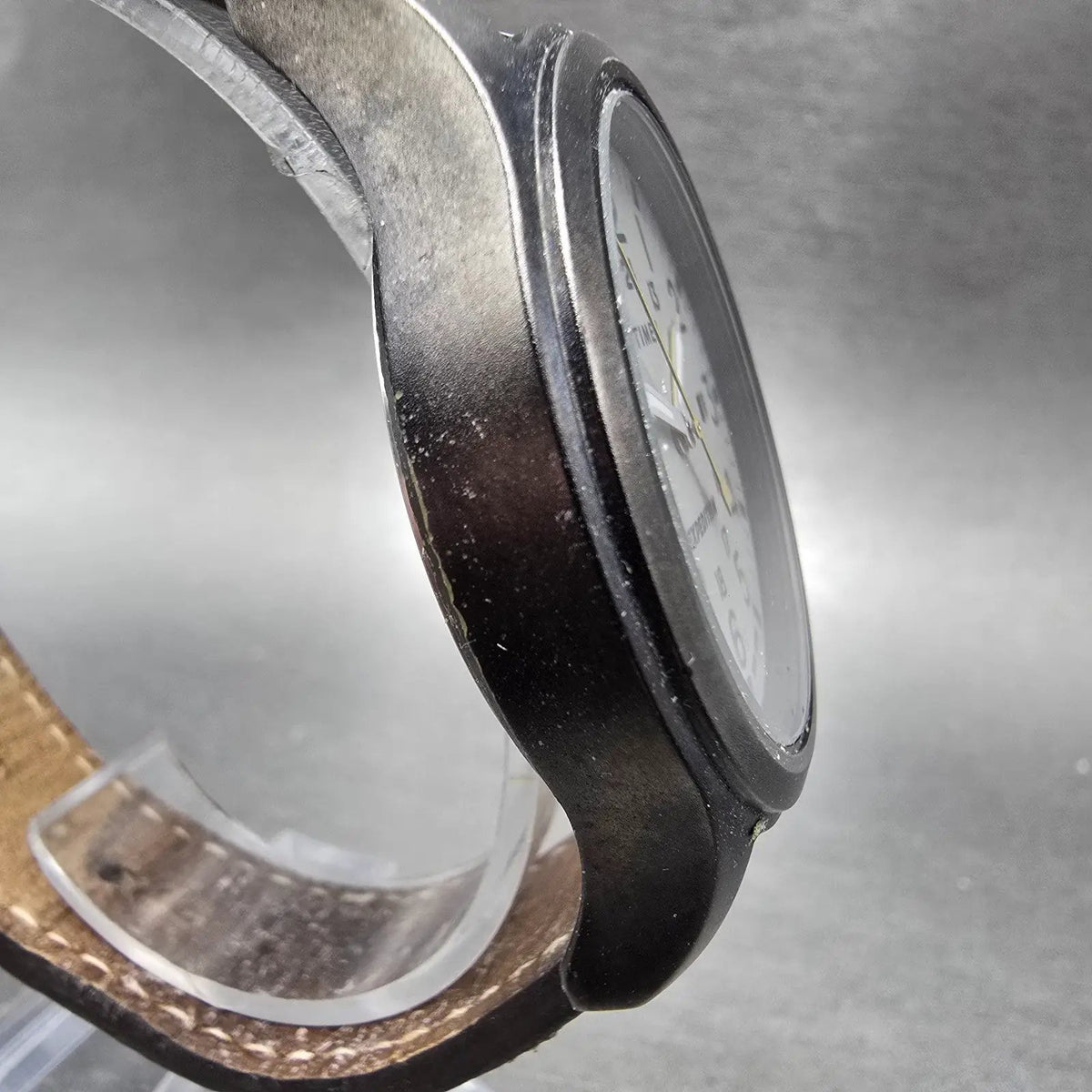 Timex Expedition Scout Watch Men 40mm Gray Dial Black Date Round New Battery3