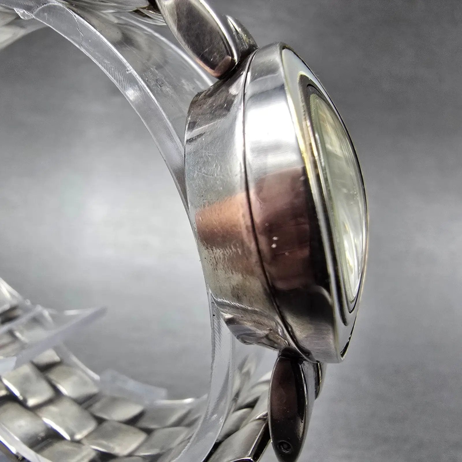Ecclissi Watch Women 27mm Silver Dial Two Tone Sterling Silver 32250 New Battery4