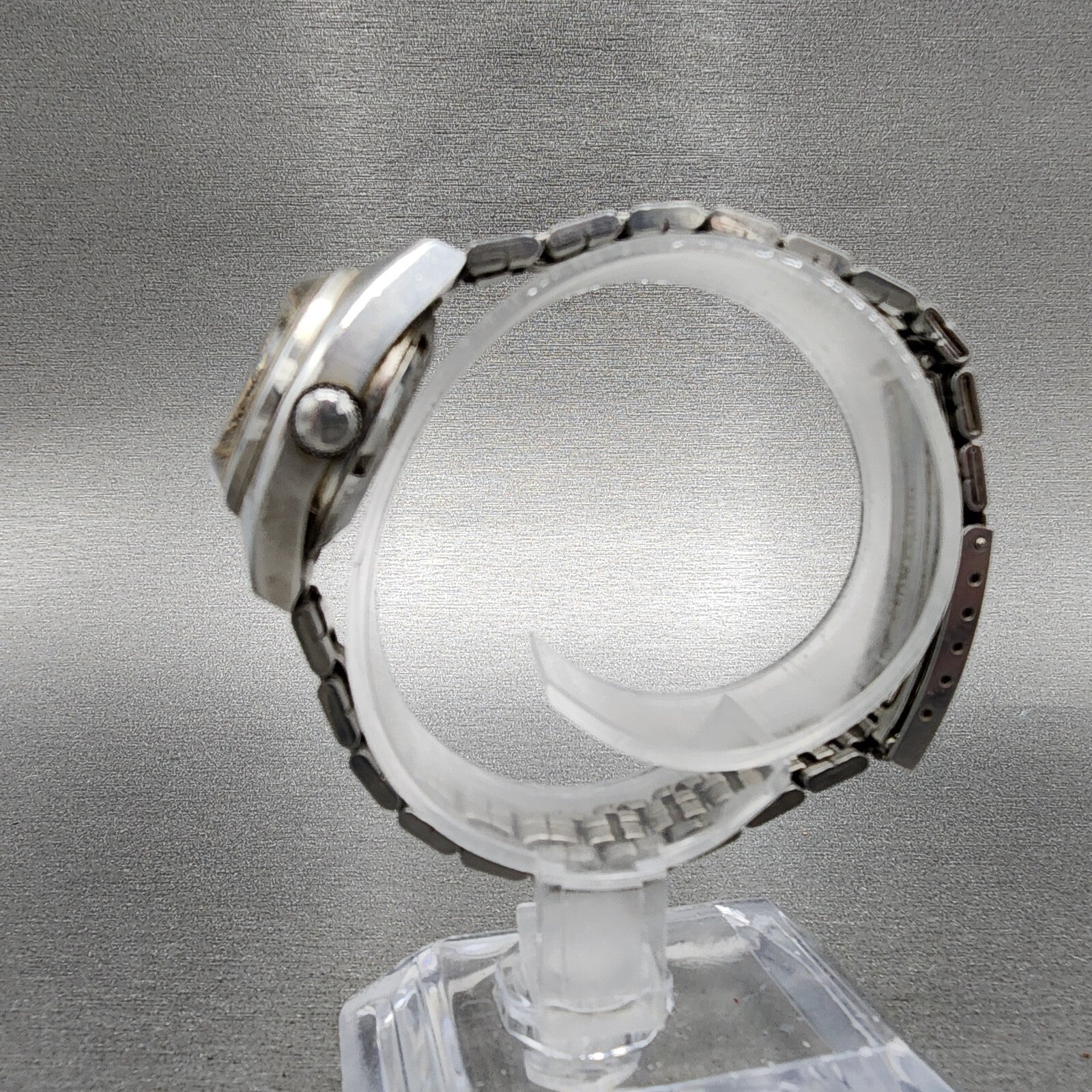 Seiko Automatic Watch Women 24mm Blue Dial Silver Tone Daydate 27060200 Runs6