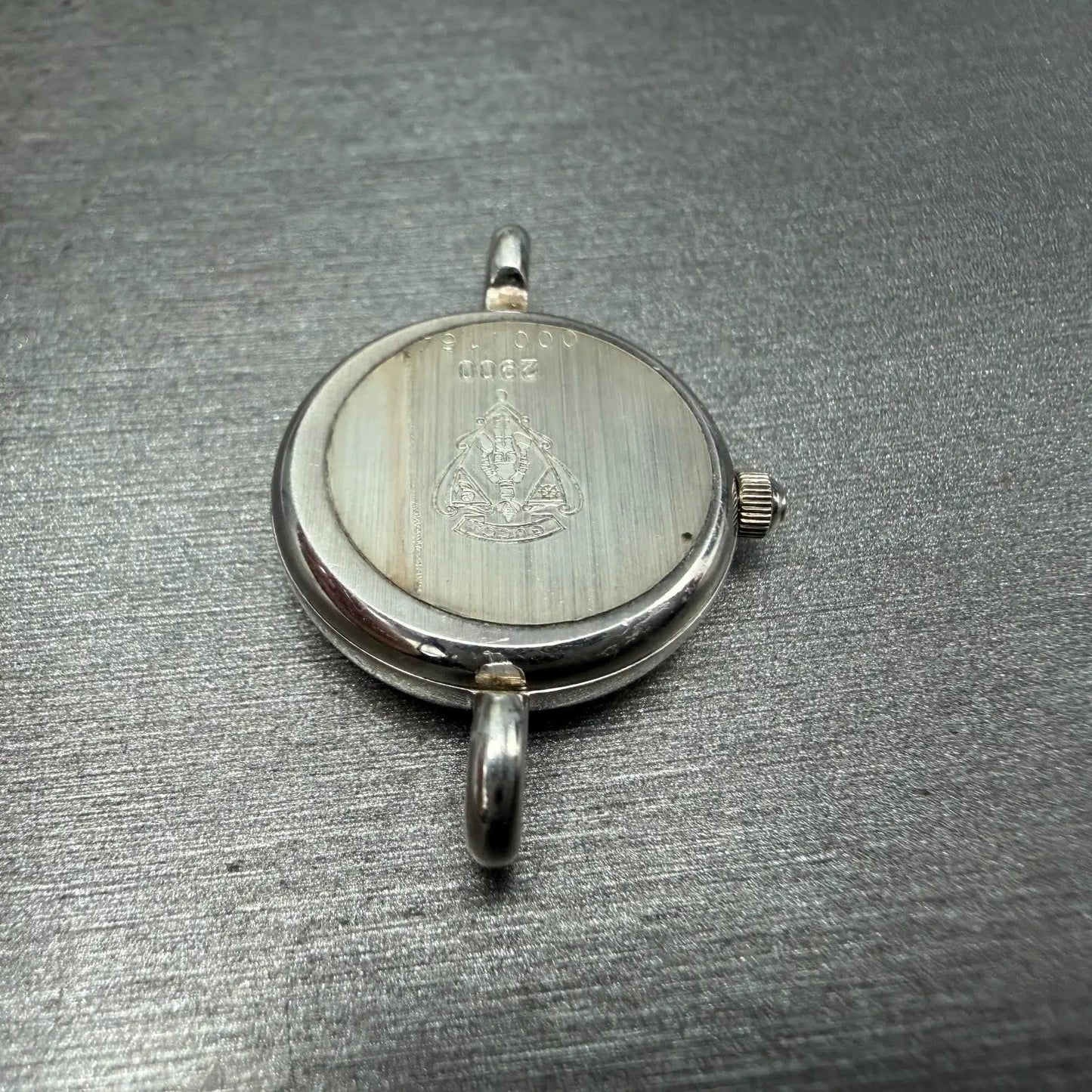 Gucci Watch Women 20mm Blue Dial Sterling Silver Round 2900 New Battery Vintage9