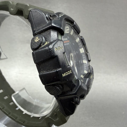Casio Illuminator Watch Men 48mm Analgo Digital Black Green Alarm Chrono New Bat3