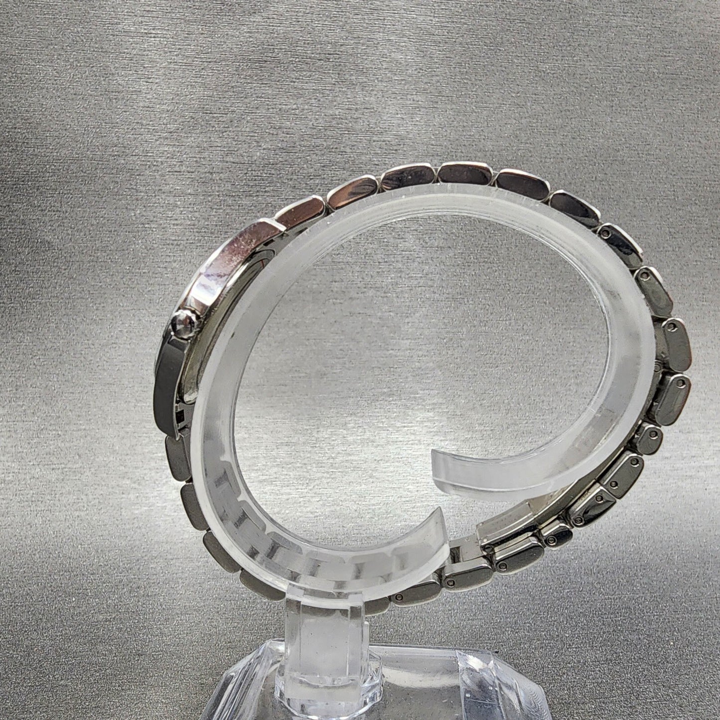 Movado Junior Sport Watch Women 26mm Black Dial Steel Round New Batt Full Set7