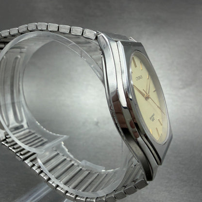 Orient  Cygnus Swimmer Watch Unisex 33mm Champagne Dial Silver Tone New Battery3