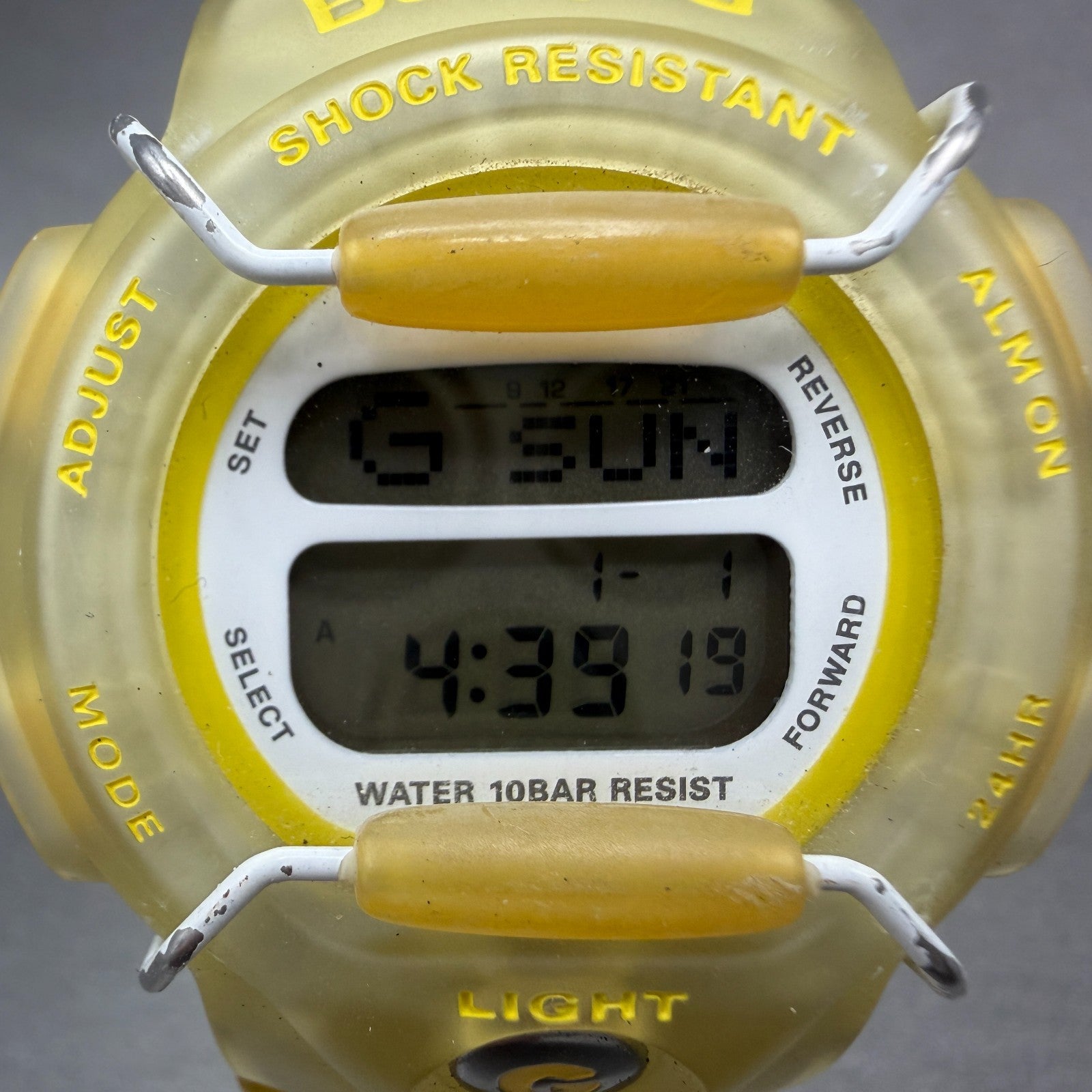 Casio Baby-G Watch Women 40mm Digital Clear  Alarm Chrono BG-350 New Battery1