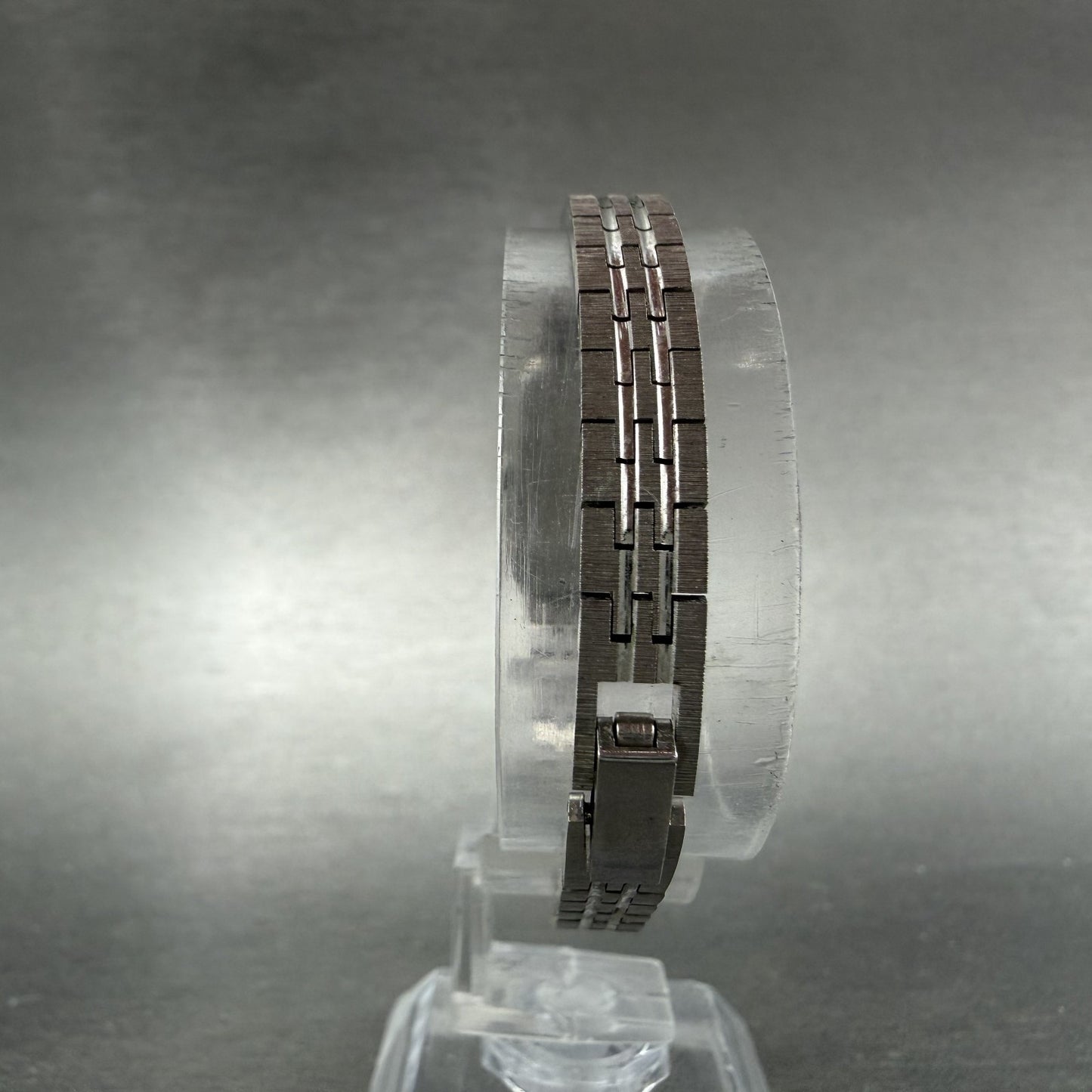 Citizen CQ Tank Watch Women 13mm Silver Dial Silver Tone Rectangle New BatteryAb7