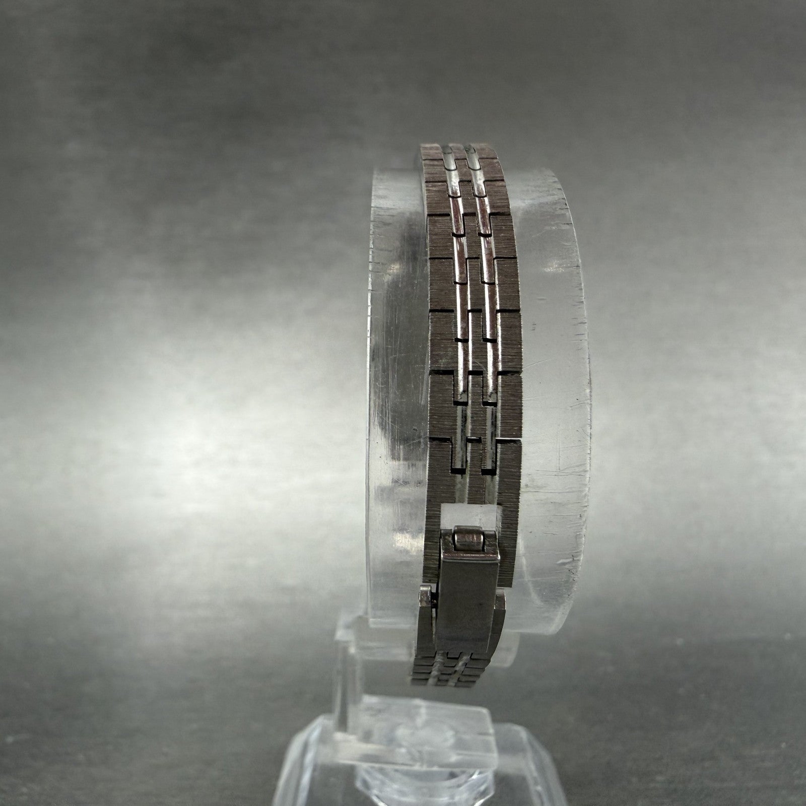 Citizen CQ Tank Watch Women 13mm Silver Dial Silver Tone Rectangle New BatteryAb7