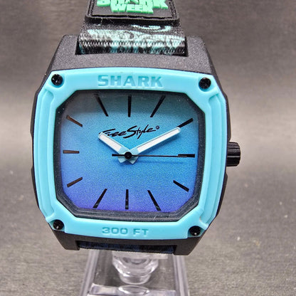 Freestyle Shark Watch Men 38mm Blue Dial Black Shark week Tribal Octagon NewBatt0