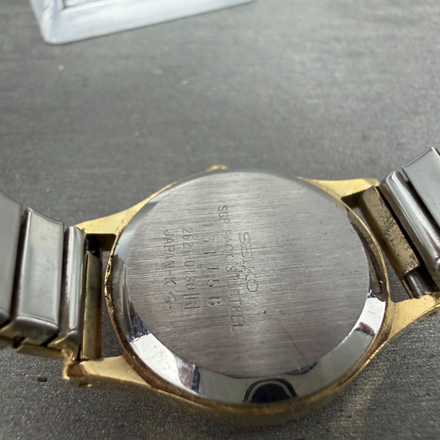 Seiko Watch Women 25mm Silver Dial Gold Tone Round 2621-0130 New Battery Vintage9