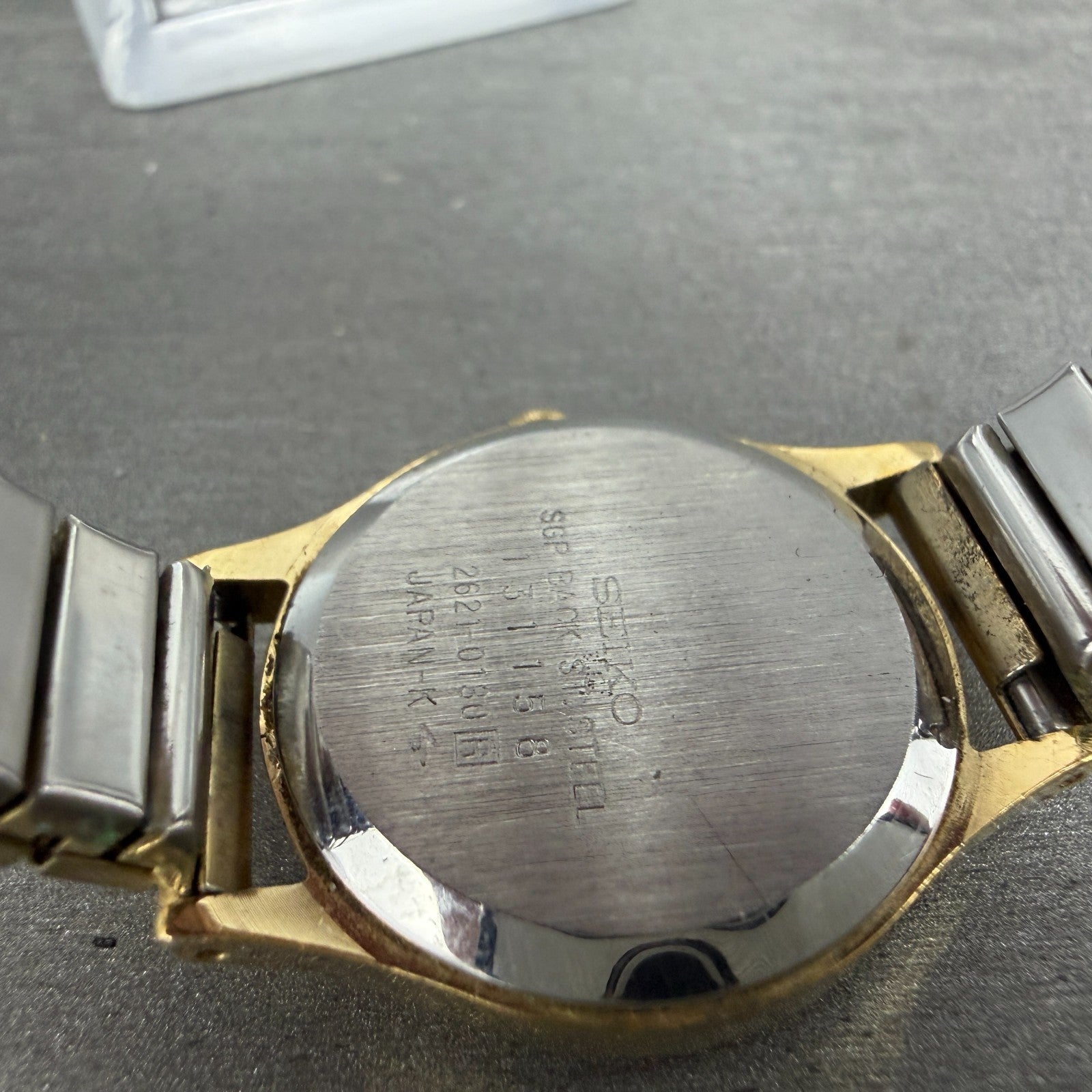 Seiko Watch Women 25mm Silver Dial Gold Tone Round 2621-0130 New Battery Vintage9