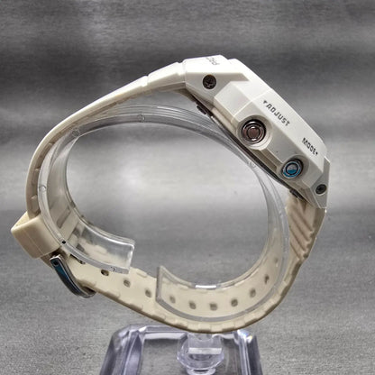 Casio G-Shock Mini GMN-50 Watch Women White White Chrono Alarm New Battery READ8