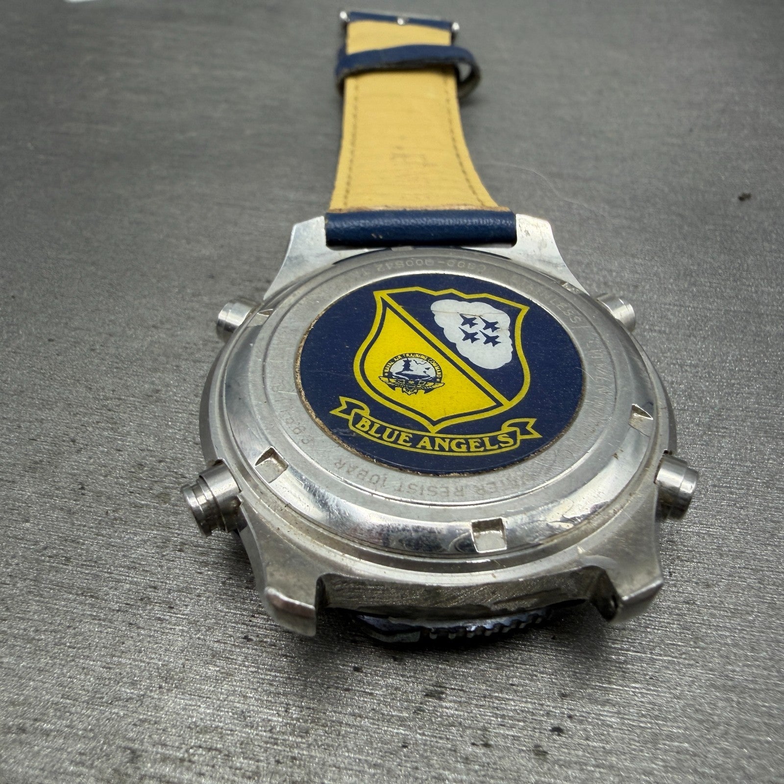 Citizen Navihawk Blue Angels Watch Men 42mm Ana Digi Steel C300-Q00842 PARTS11