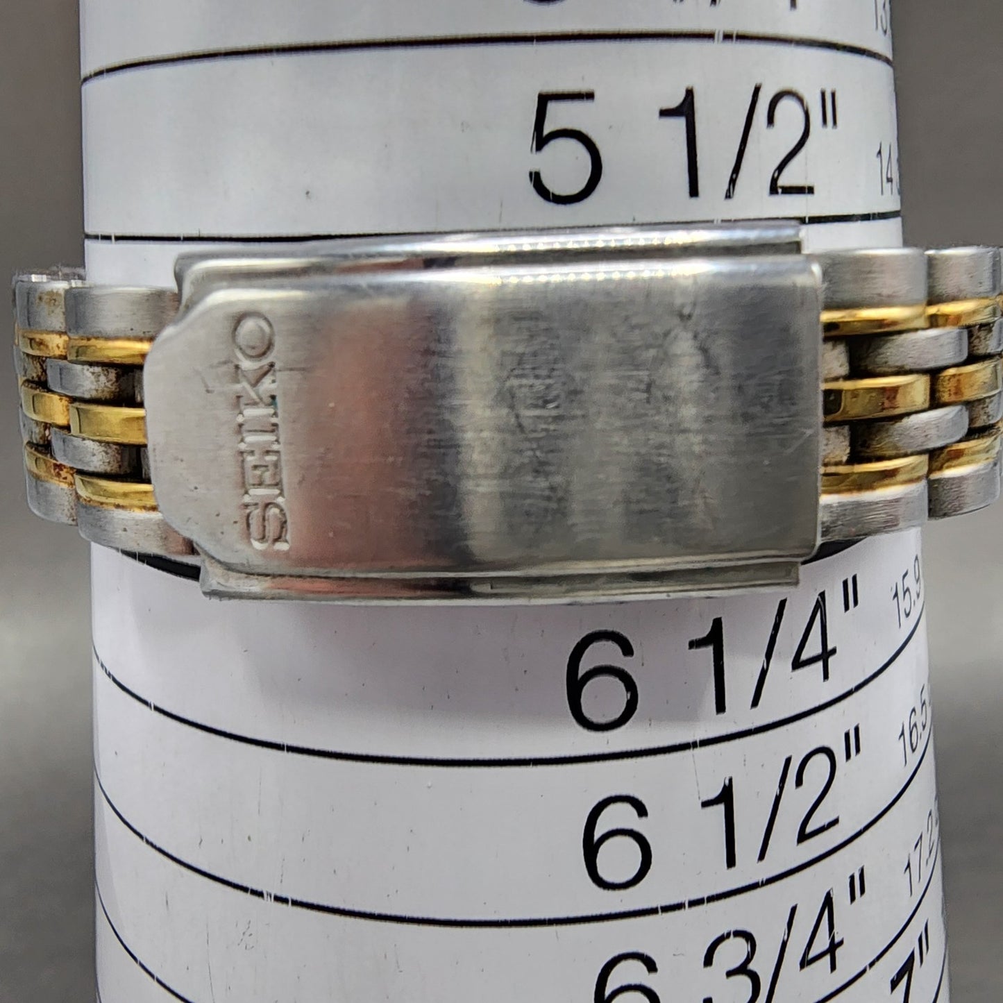 Seiko Watch Women 24mm White Dial Two Tone Date Round 7n826001 New Battery10
