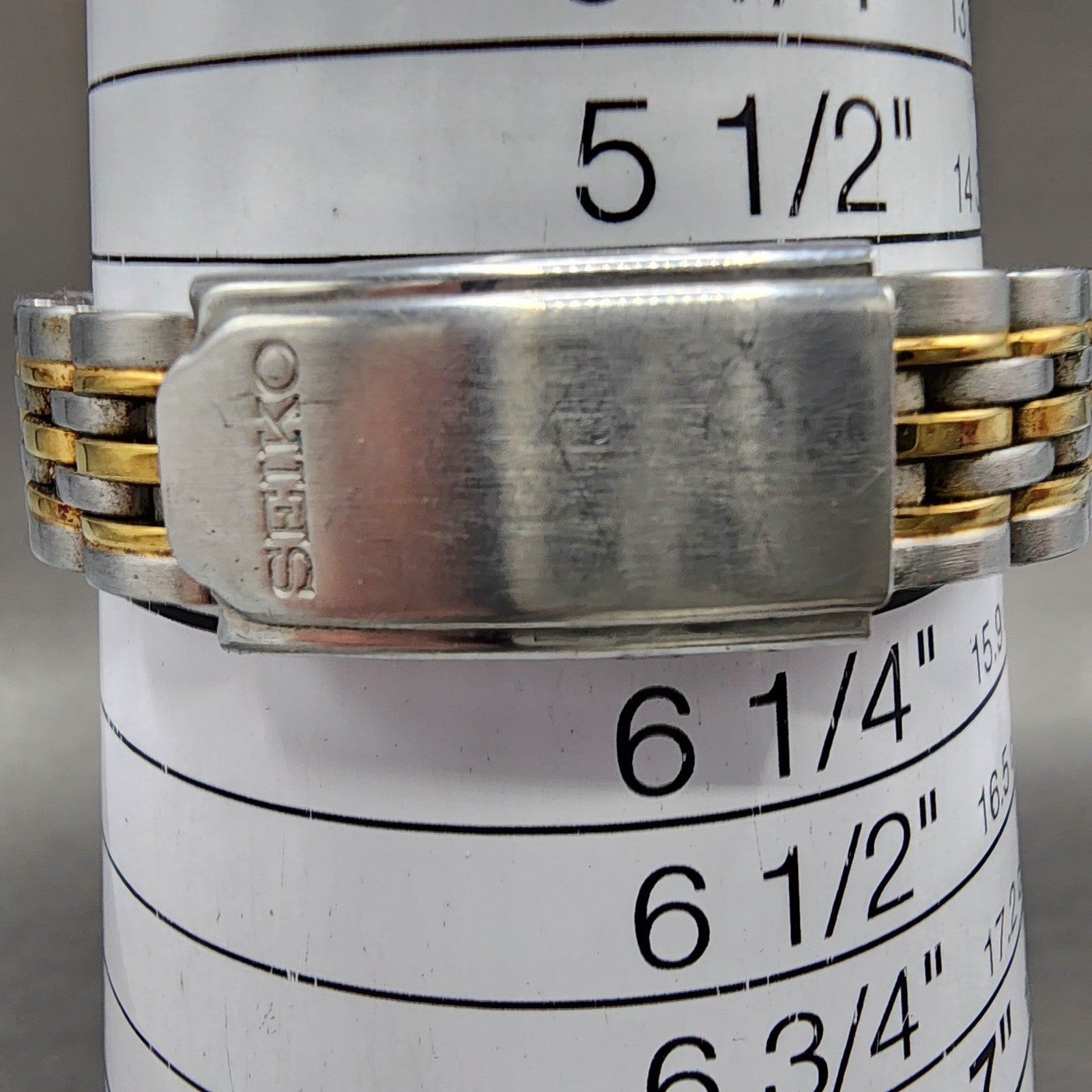 Seiko Watch Women 24mm White Dial Two Tone Date Round 7n826001 New Battery10