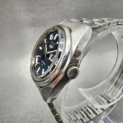 Seiko 5 Automatic Watch Women 26mm Blue Dial Silver Tone Daydate 42060010 Runs2