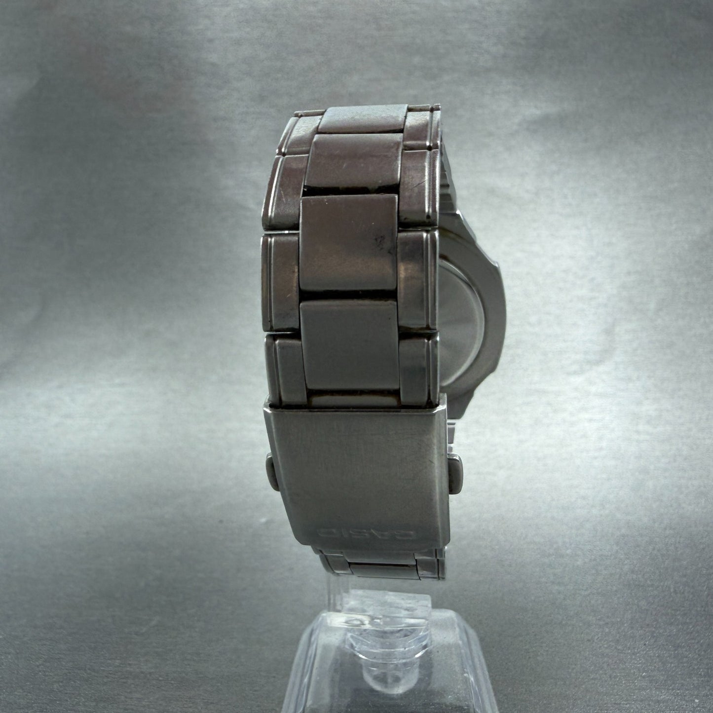 Casio MTP-3050 Watch Men 41mm Blue Dial Silver Tone Date Round New Battery MHY7
