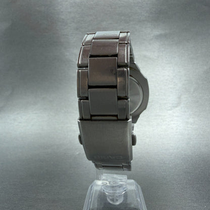 Casio MTP-3050 Watch Men 41mm Blue Dial Silver Tone Date Round New Battery MHY7
