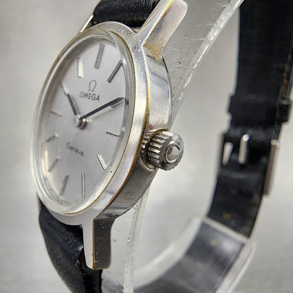 Omega Geneve Watch Women Silver Dial Steel Oval Manual 5110411 Cal 625 PARTS3
