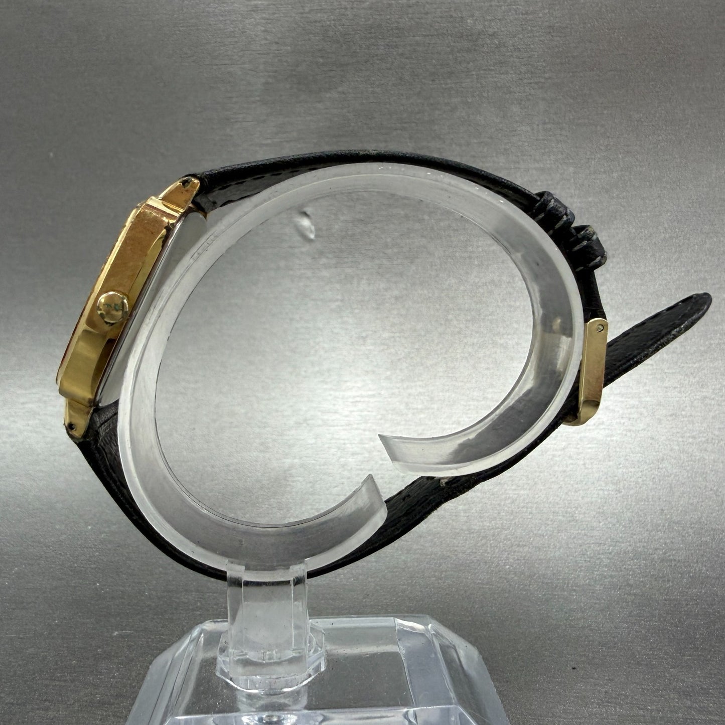 Seiko Watch Men 30mm Champagne Dial Gold Tone Rectangle 7431-5250 New Battery6