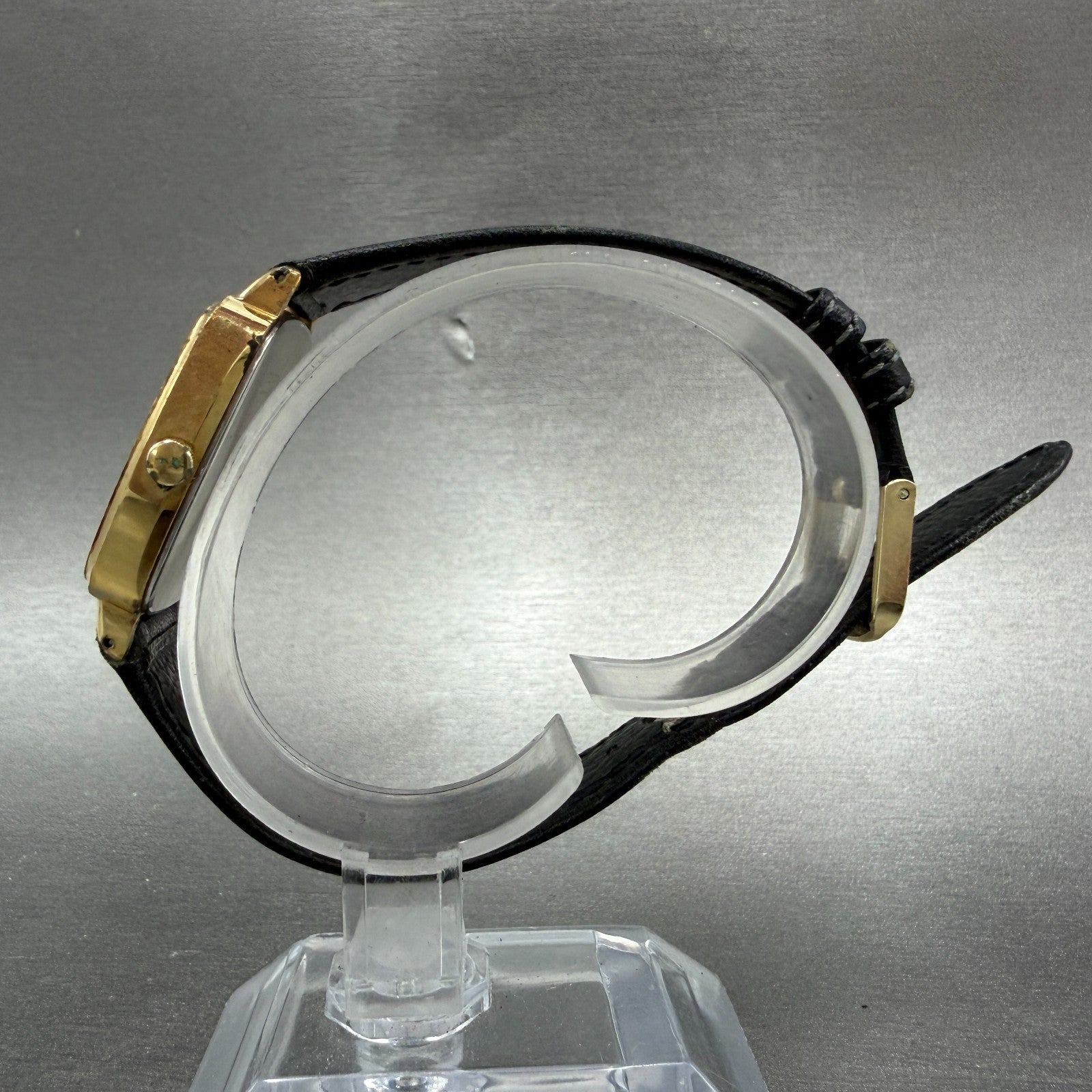 Seiko Watch Men 30mm Champagne Dial Gold Tone Rectangle 7431-5250 New Battery6
