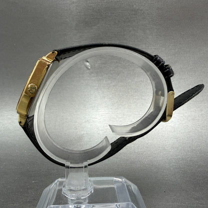 Seiko Watch Men 30mm Champagne Dial Gold Tone Rectangle 7431-5250 New Battery6