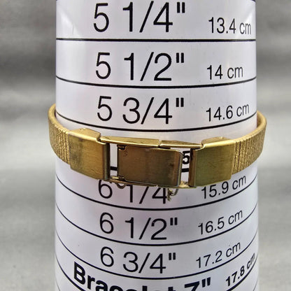 Citizen CQ Watch Women 17mm Champagne Dial Gold Tone Oval 3220-890779 New Batt9