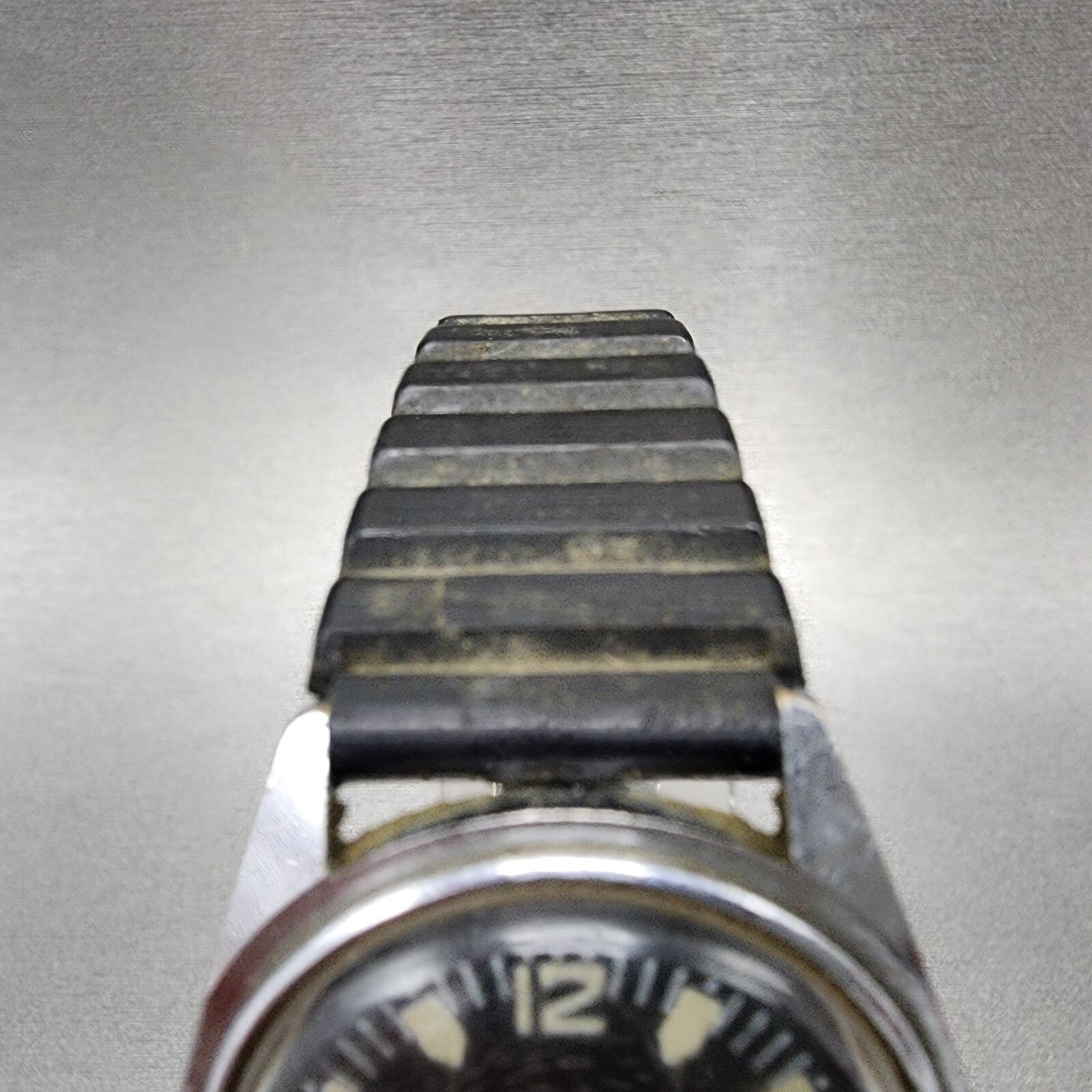 Timex Electric Skin Diver Watch Men 36mm Black Dial Steel Round PARTS5