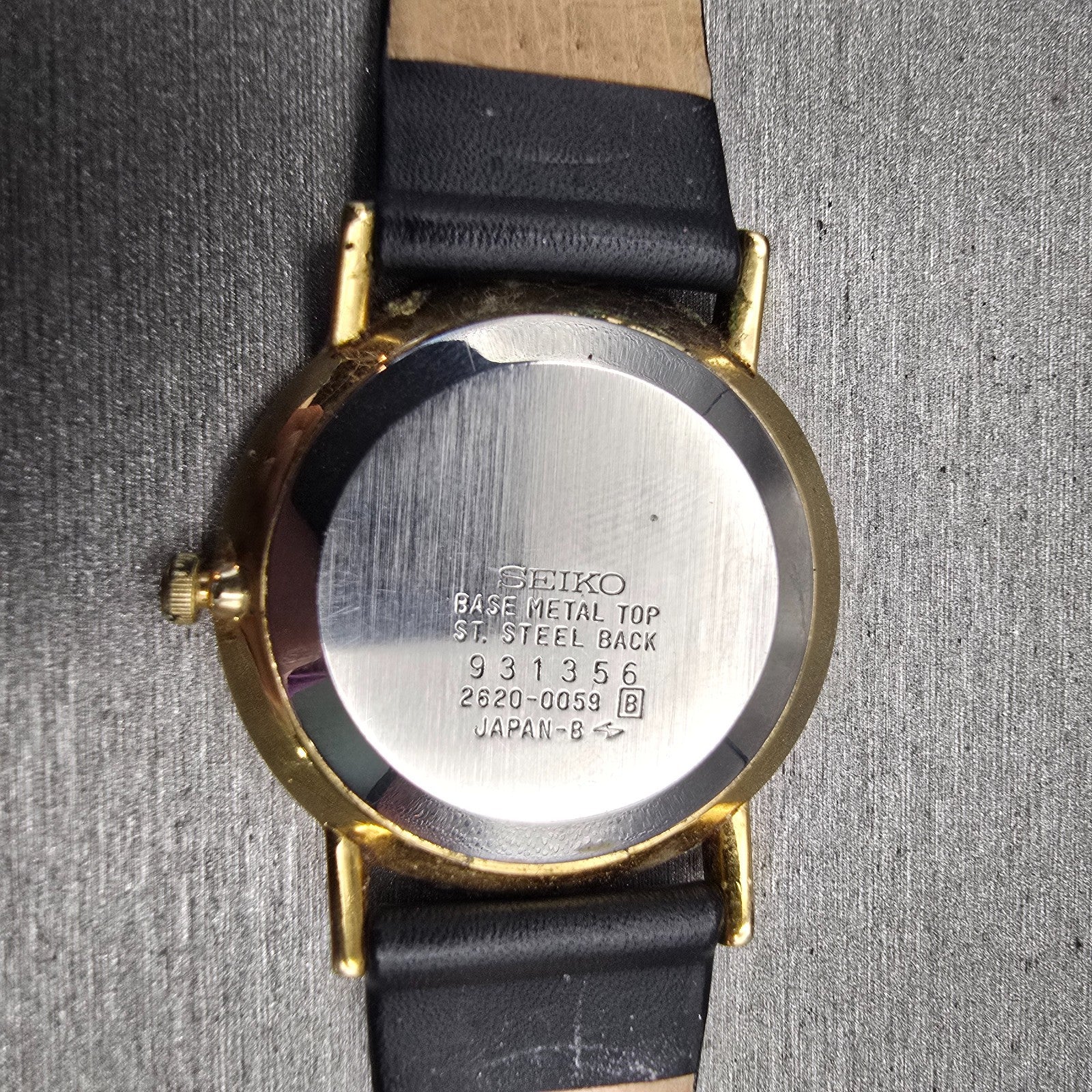 Seiko Watch Men 33mm Brown Dial Gold Tone Round 2620-0059 New Battery Vintage9