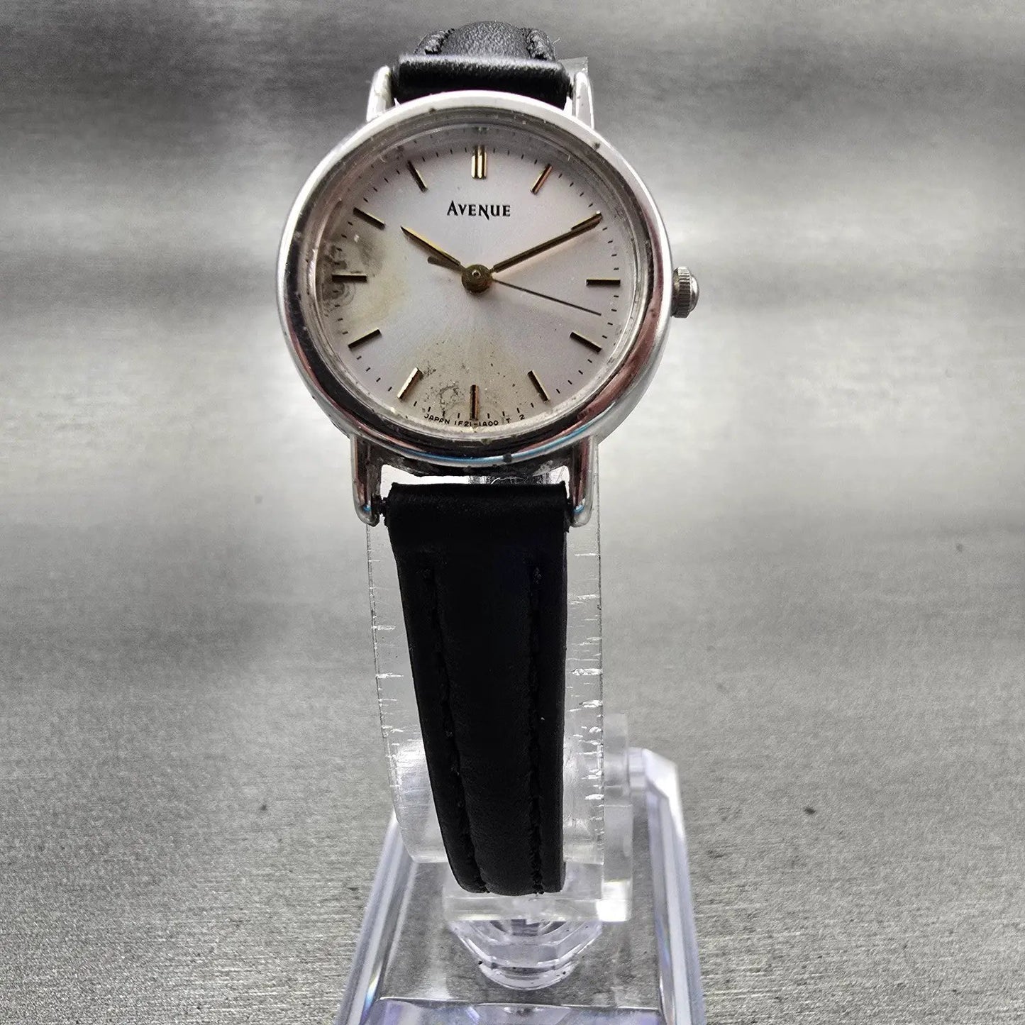 Seiko Avenue Watch Women 23mm Silver Dial Silver Tone Round 1F21-0C40 New Batt5