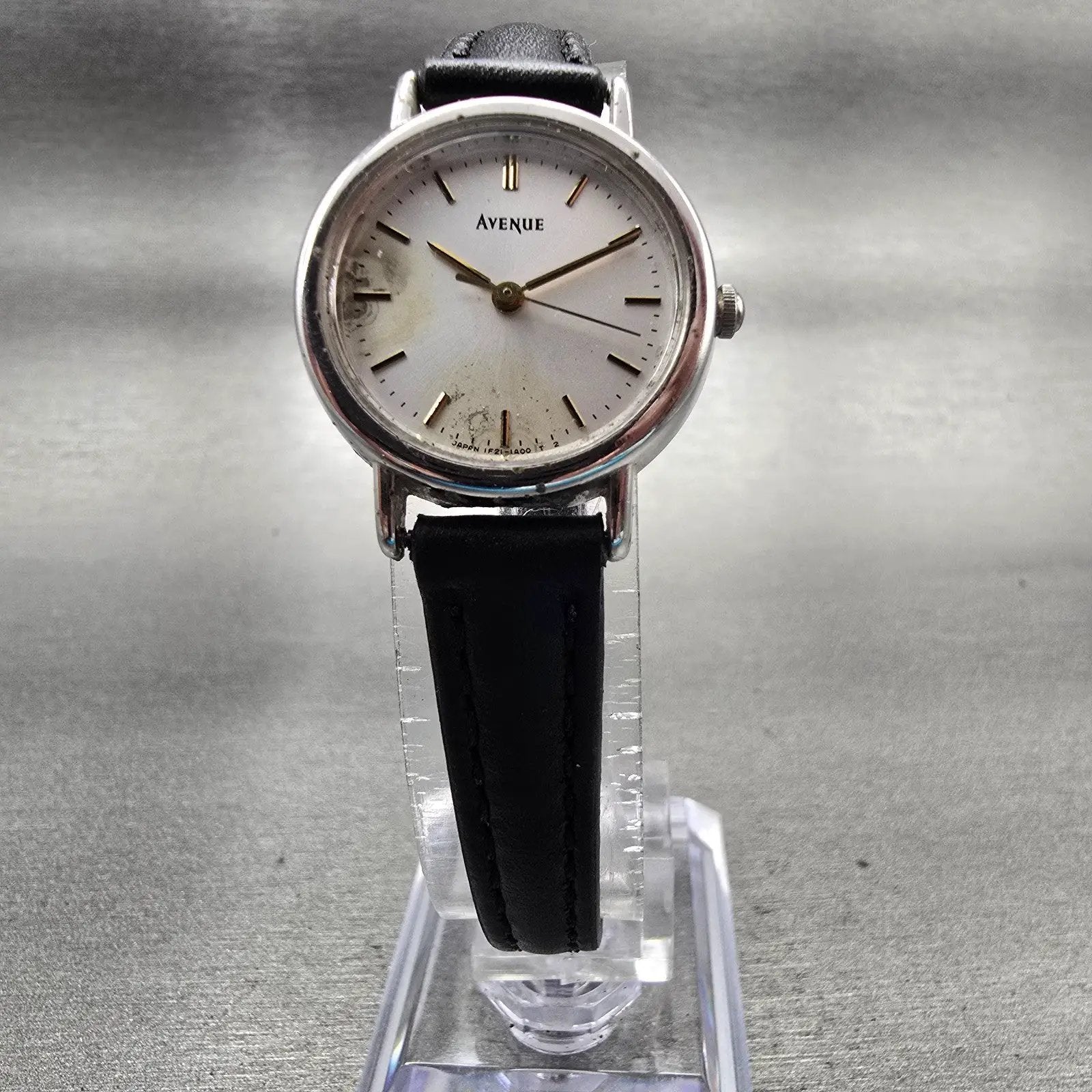 Seiko Avenue Watch Women 23mm Silver Dial Silver Tone Round 1F21-0C40 New Batt5