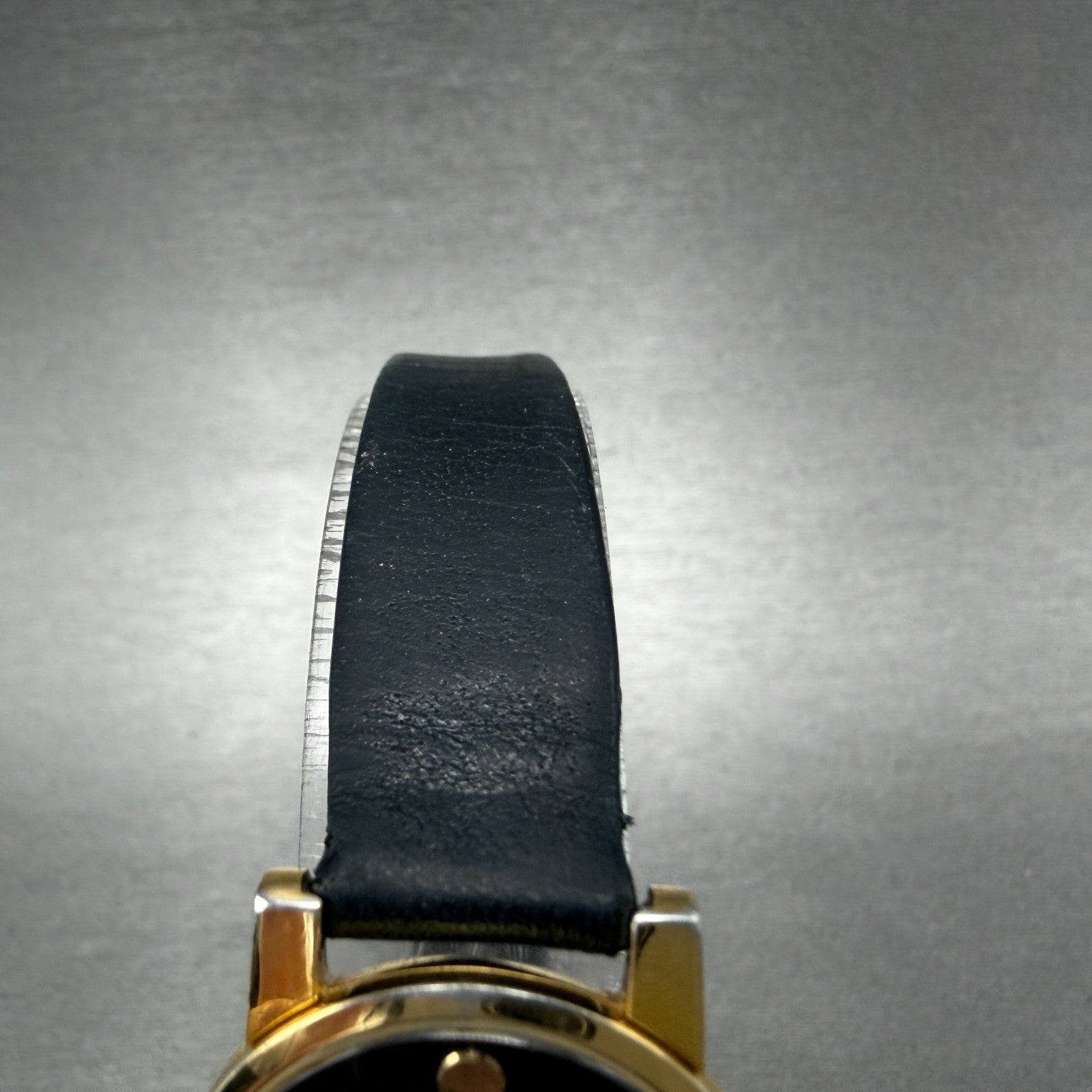 Movado Muesum Watch Women 25mm Black Dial Gold Tone Round 87 A1 845 New Battery14