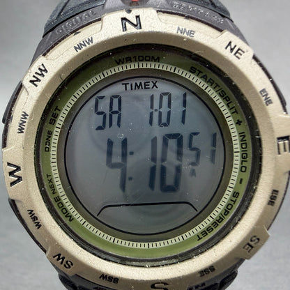 Timex Expedition Watch Men 44mm Digital Compass Alarm Brown Black New Battery1