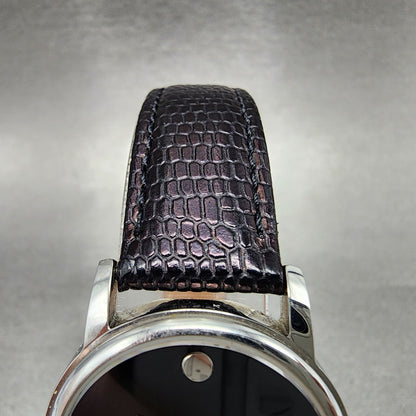 Movado Museum Watch Women 27mm Black Dial Stainless Steel Round New Battery