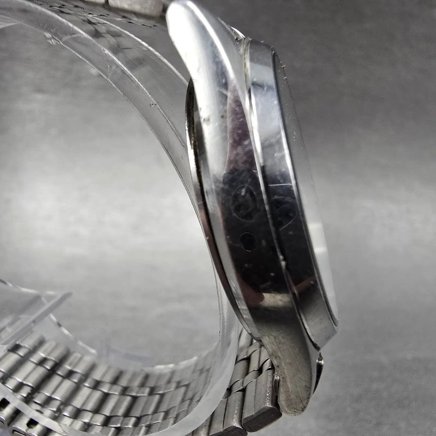 Seiko Alba Watch Men 35mm White Dial Silver Tone Daydate Round V333-7030 PARTS4