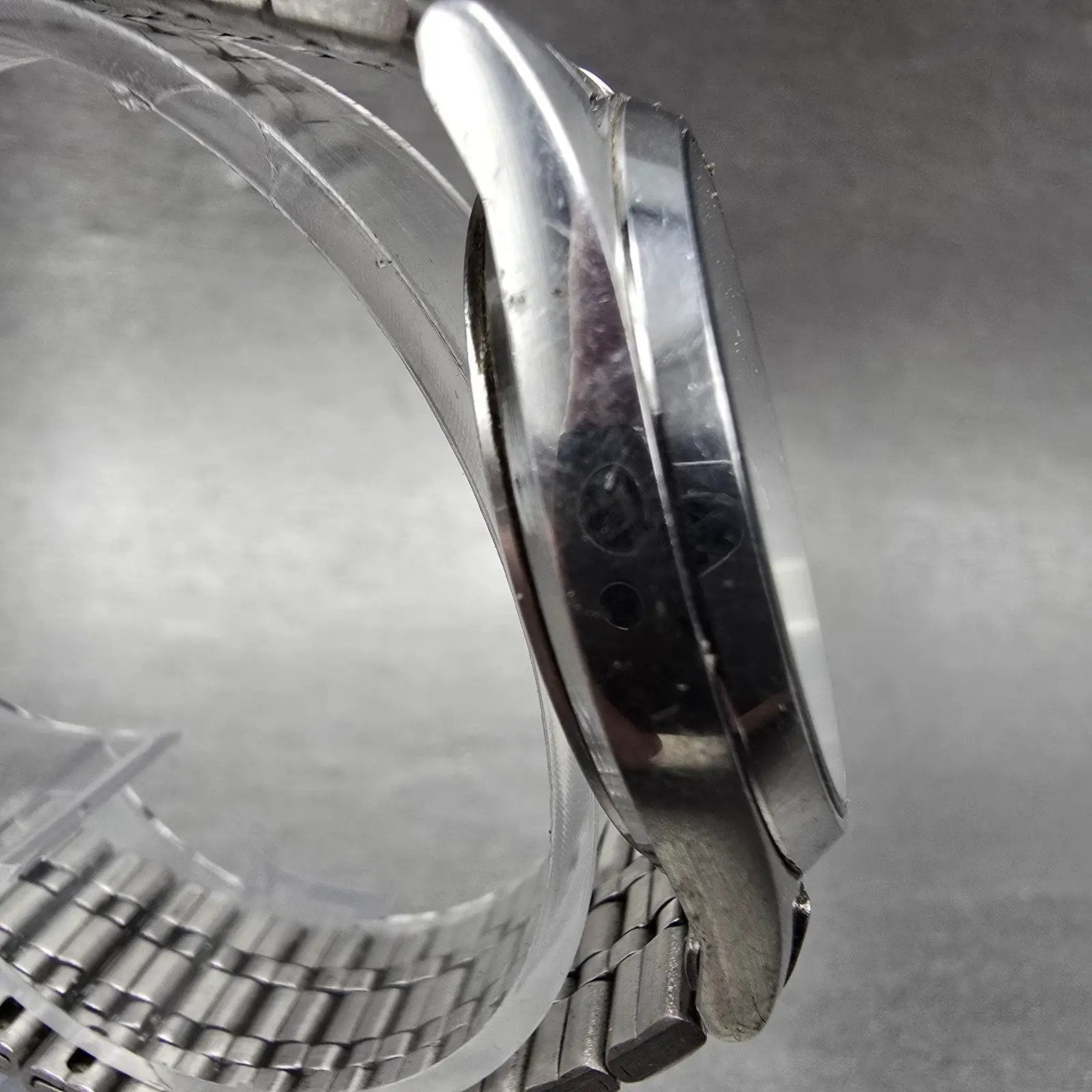 Seiko Alba Watch Men 35mm White Dial Silver Tone Daydate Round V333-7030 PARTS4