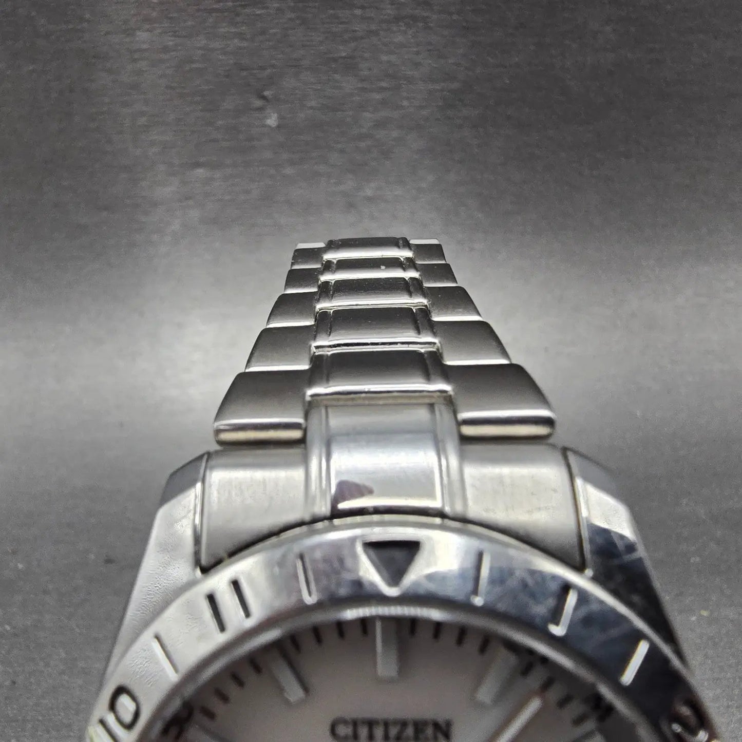Citizen Eco-Drive Watch Men 38mm White Dial Steel Atomic Date H416-S046998 PARTS5