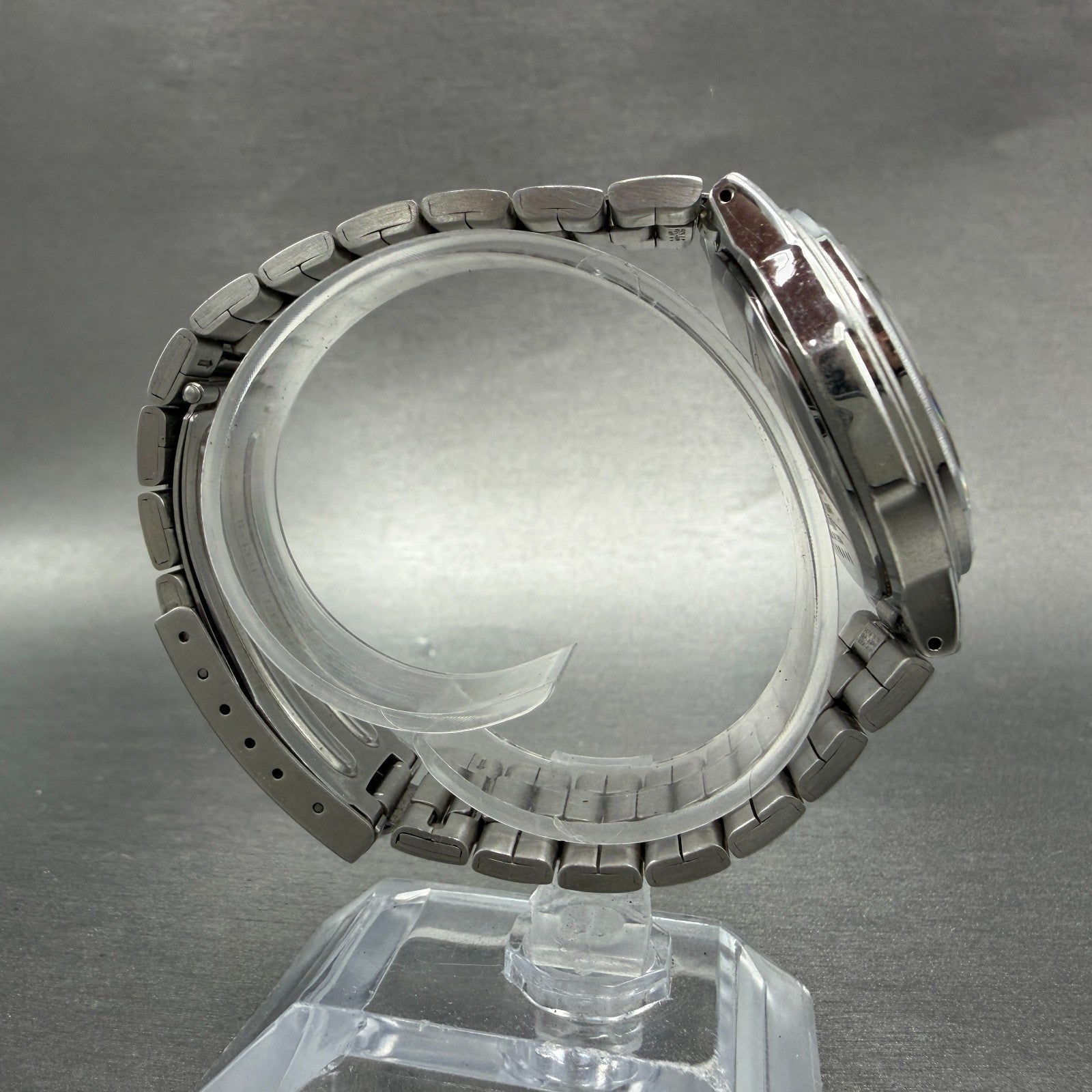 Seiko Alba Solar Watch Men 36mm black Dial Silver Tone Date V145-0AT0 Runs8