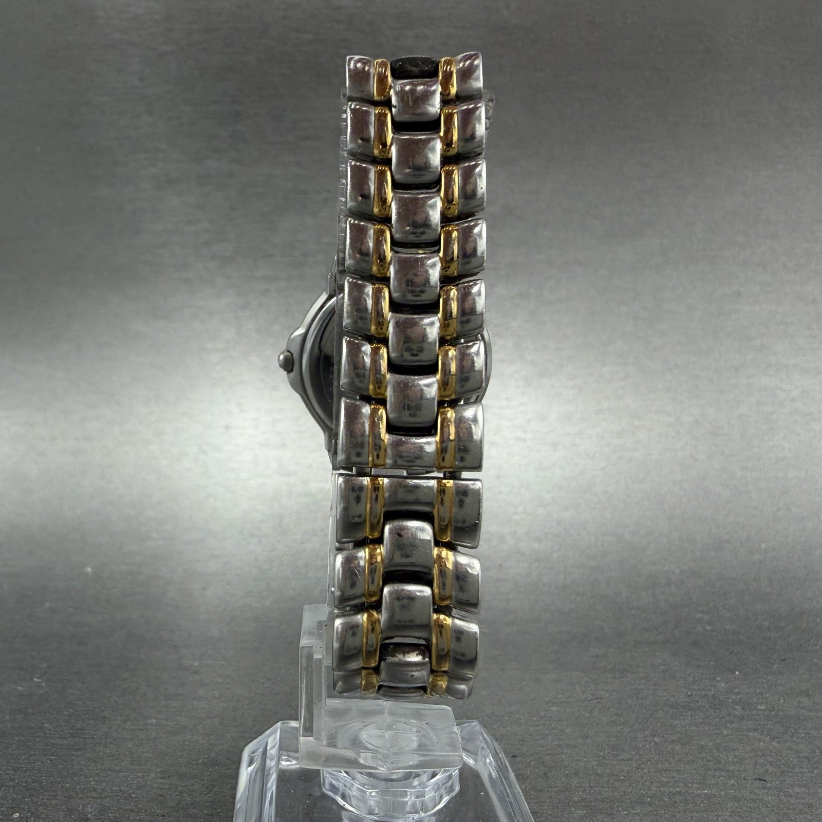 Movado Museum Watch Women 26mm Black Dial Two Tone Round NO CRYSTAL! 81-E4-98387