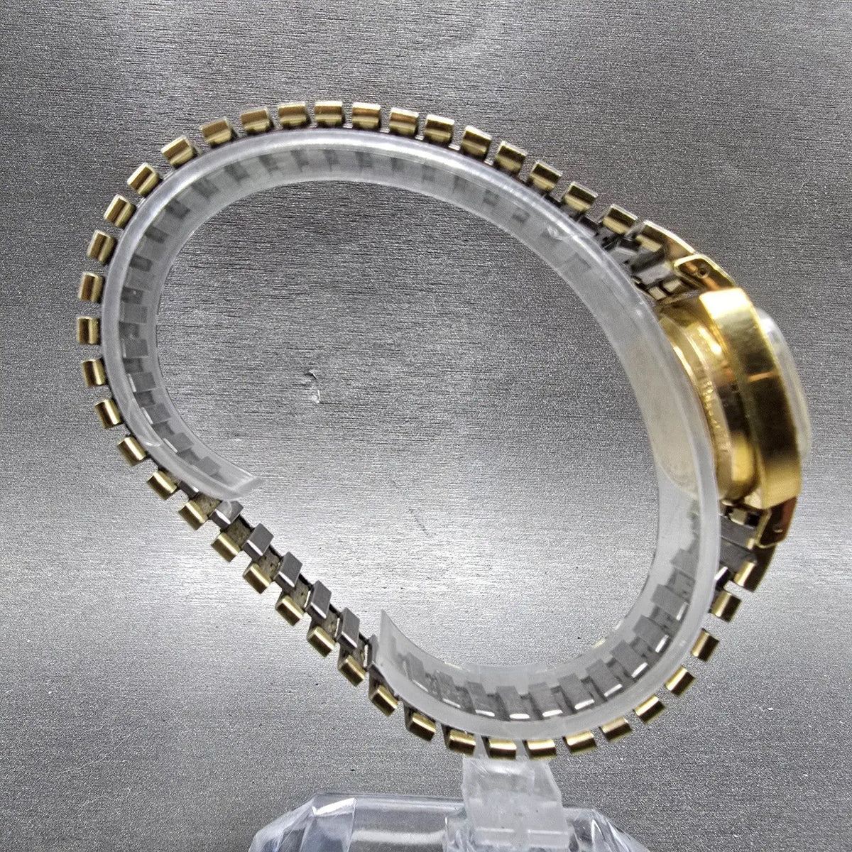 Bulova Accutron Watch Women 23mm Gold Dial 10K Gold Plated Rectangle New Battery8