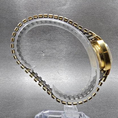 Bulova Accutron Watch Women 23mm Gold Dial 10K Gold Plated Rectangle New Battery8