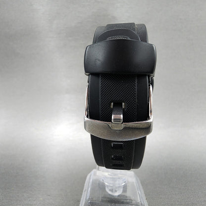 Casio Wave Ceptor Watch Men 43mm White Dial Black Tone Date Chrono Solar Runs7