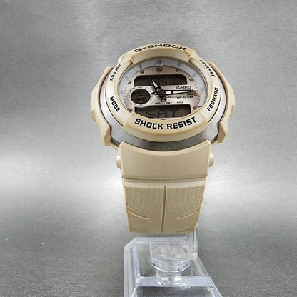 Casio GShock G300LV Watch Men 45mm White Analog Digital Alarm Chrono New Batt5