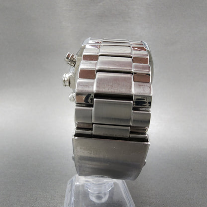 Diesel Overflow Chronograph Watch Men 50mm White Dial Steel Date Round New Batt
