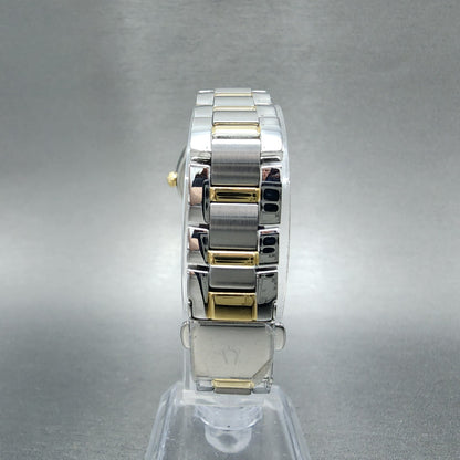 Bulova Sutton Watch Women 28mm White Dial Two Tone Round Stainless Steel 98L2777